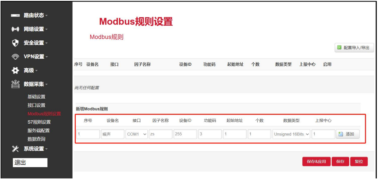 Modbus噪声采集